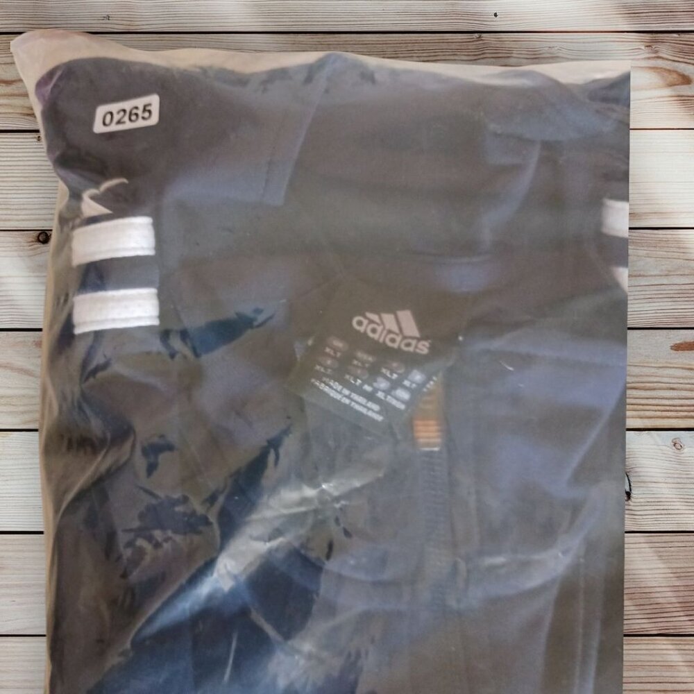 Adidas Clippers Navy Full-Zip Track Jacket Mens Long Sleeve size XLarge tall - Picture 9 of 9